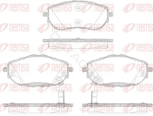 Тормозные колодки REMSA 1561.02