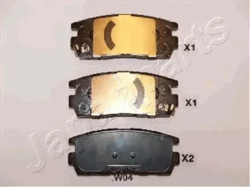 Тормозные колодки JAPANPARTS PP-W04AF