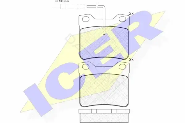 Тормозные колодки ICER 141241