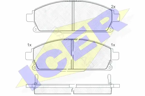 Тормозные колодки ICER 181521