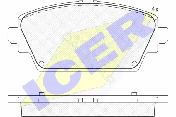 Тормозные колодки ICER 181581