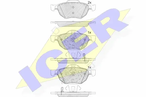 Тормозные колодки ICER 181695