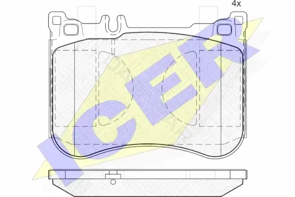 Тормозные колодки ICER 182080