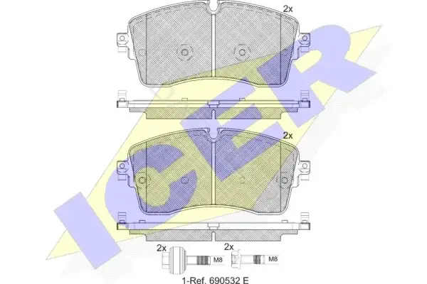 Тормозные колодки ICER 182335-200