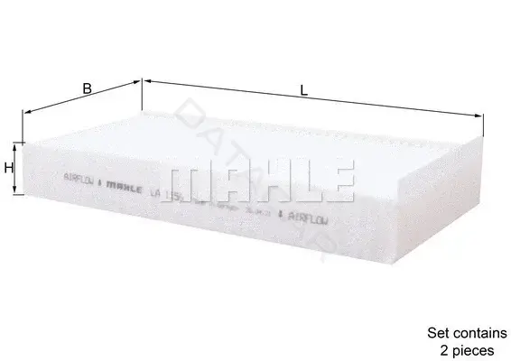 Фильтр салонный KNECHT/MAHLE LA1156/S