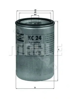 Топливный фильтр KNECHT/MAHLE KC24