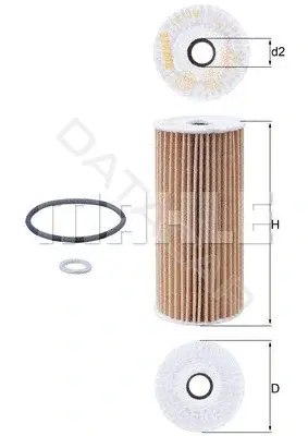 Масляный фильтр KNECHT/MAHLE OX1048D