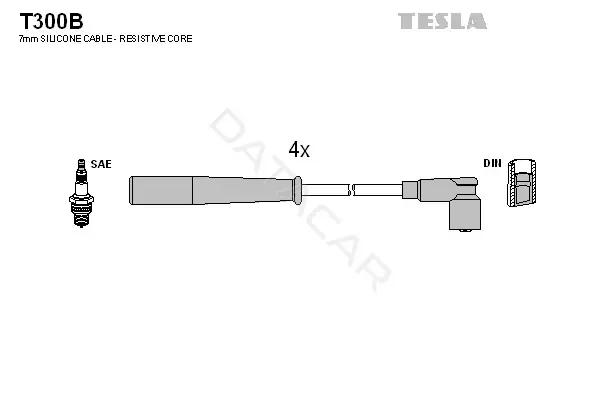 Высоковольтные провода TESLA T300B