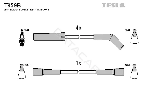 Высоковольтные провода TESLA T959B