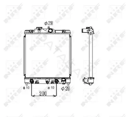 Радиатор охлаждения NRF 516356