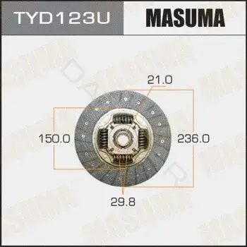 Диск сцепления MASUMA TYD123U