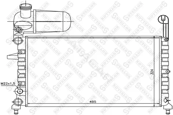 Радиатор охлаждения STELLOX 10-25030-SX