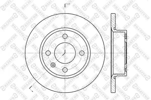 Тормозные диски STELLOX 6020-4305-SX