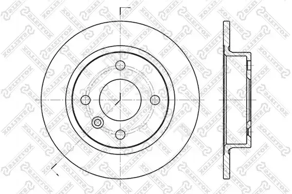 Тормозные диски STELLOX 6020-4824-SX