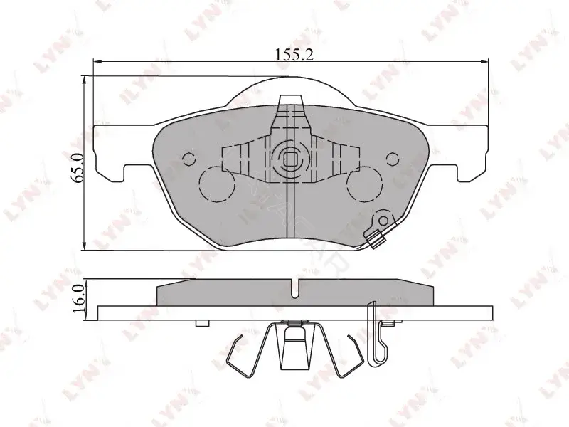 Тормозные колодки LYNXAUTO BD-3413