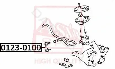 Стойки стабилизатора ASVA 0123-0100