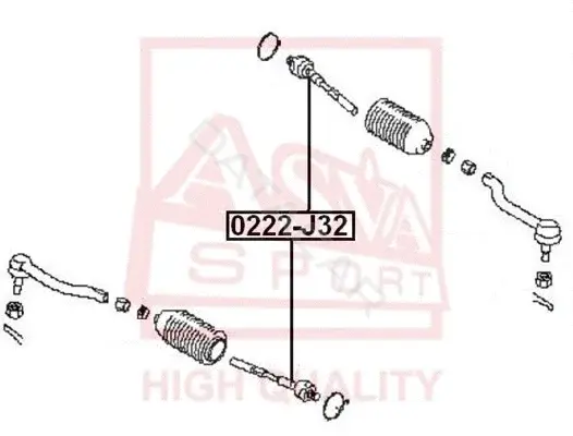 Рулевая тяга ASVA 0222-J32