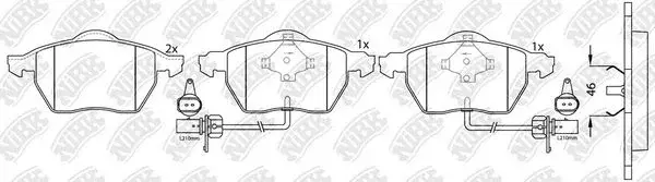 Тормозные колодки NiBK PN0188W