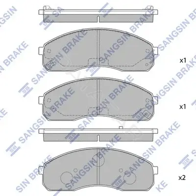 Тормозные колодки Hi-Q SP1116