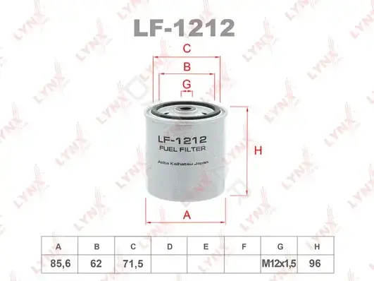 Топливный фильтр LYNXAUTO LF-1212
