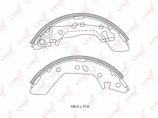 Барабанные колодки LYNXAUTO BS-6301