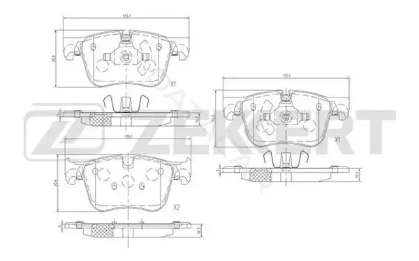 Тормозные колодки ZEKKERT BS-1694