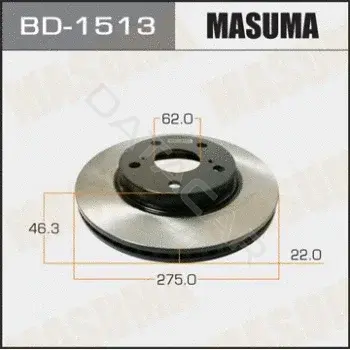 Тормозные диски MASUMA BD-1513