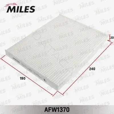 Фильтр салонный MILES AFW1370