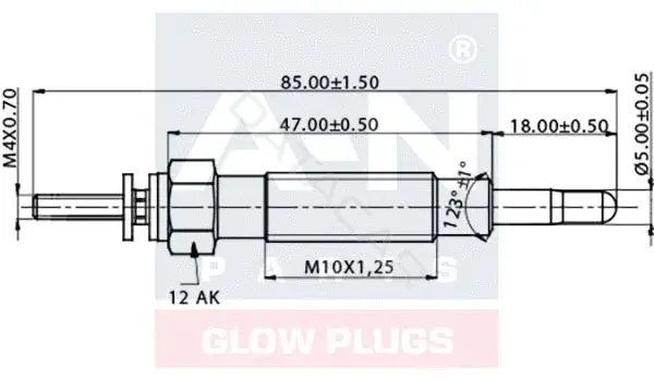 Свечи накала A-N PARTS A-N053511