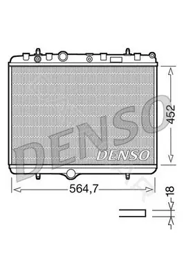 Радиатор охлаждения DENSO DRM21055