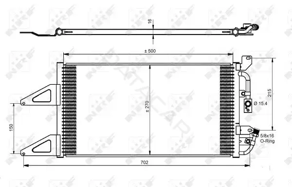 Радиатор кондиционера NRF 35489