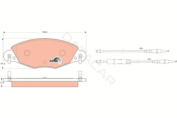 Тормозные колодки TRW GDB1449
