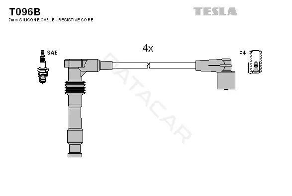 Высоковольтные провода TESLA T096B