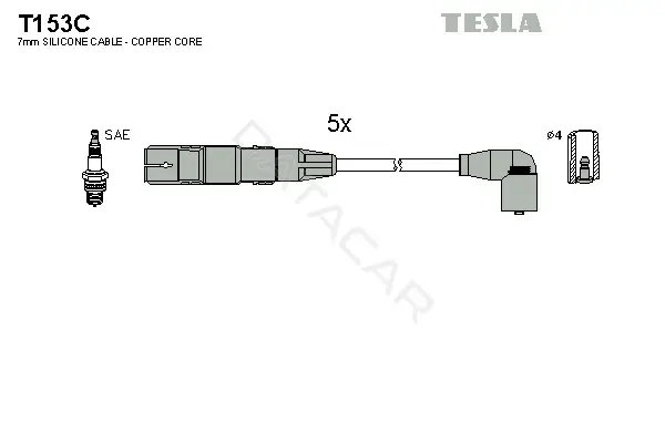 Высоковольтные провода TESLA T153C