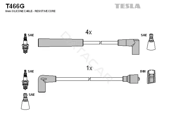 Высоковольтные провода TESLA T466G