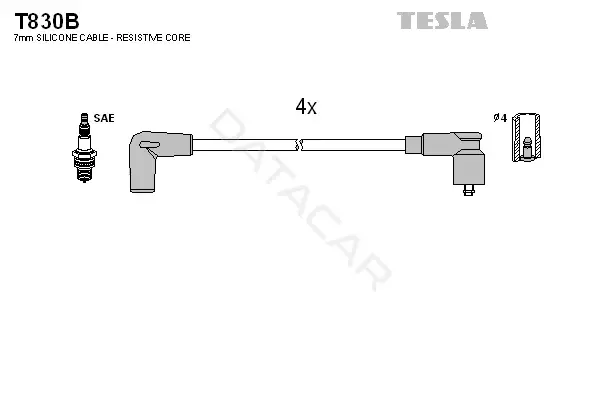 Высоковольтные провода TESLA T830B