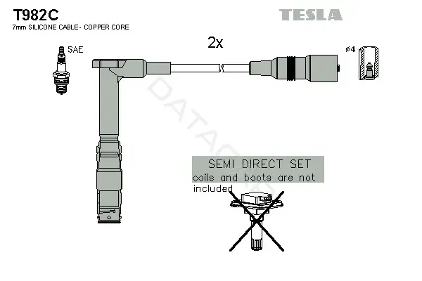 Высоковольтные провода TESLA T982C