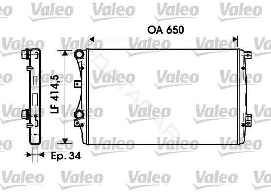 Радиатор охлаждения VALEO 732872