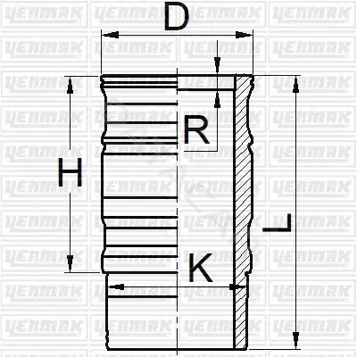 Гильза цилиндра YENMAK 51-05922-000