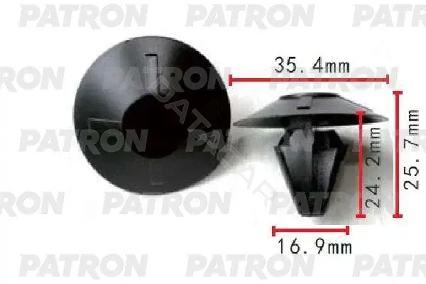 Клипсы, фиксаторы, зажимы PATRON P37-1492