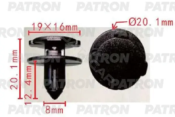 Клипсы, фиксаторы, зажимы PATRON P37-1699