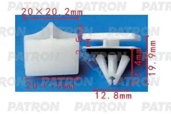 Клипсы, фиксаторы, зажимы PATRON P37-2012