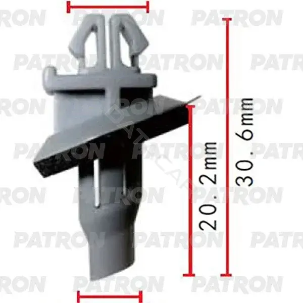 Клипсы, фиксаторы, зажимы PATRON P37-2048