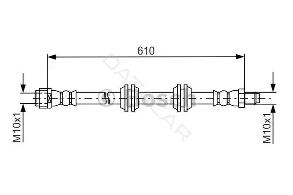 Тормозные шланги BOSCH 1987481744