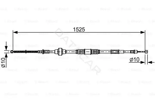 Трос ручника BOSCH 1987482534