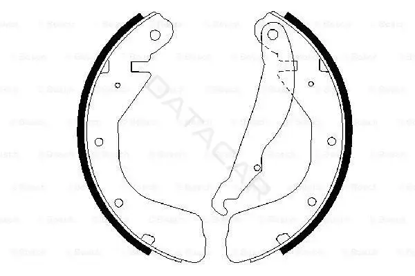 Барабанные колодки BOSCH 0986487264