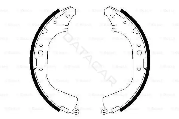 Барабанные колодки BOSCH 0986487354