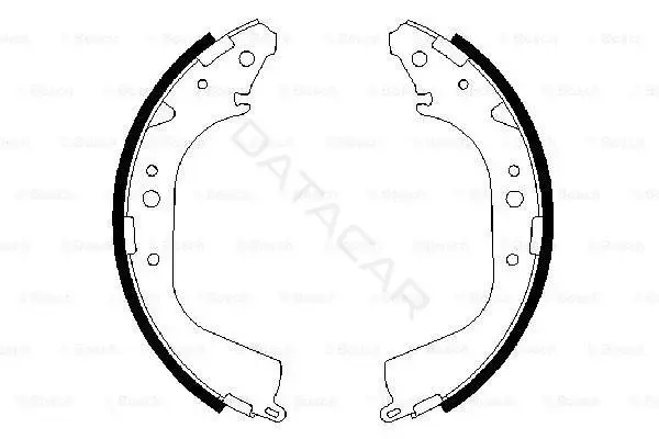 Барабанные колодки BOSCH 0986487414