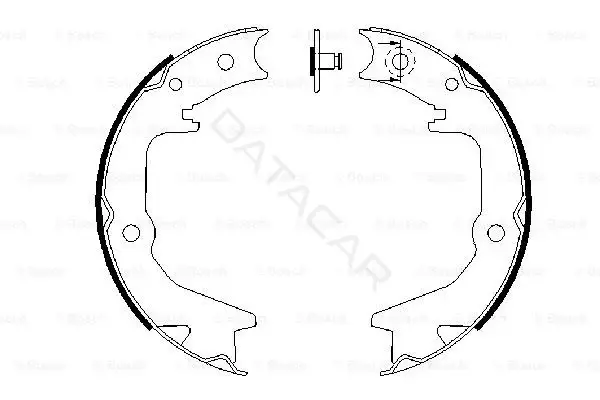 Колодки ручника BOSCH 0986487685