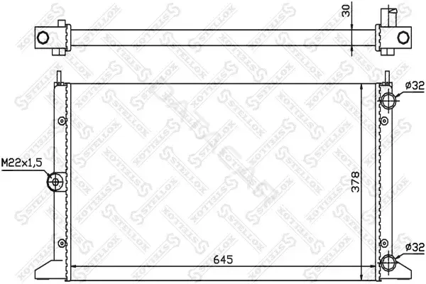 Радиатор охлаждения STELLOX 10-25107-SX